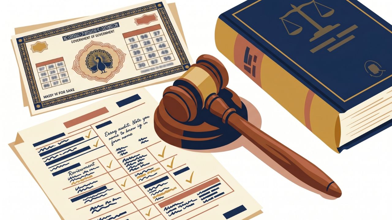 Illustration showing a ChatGPT essay detector interface flagging GPT-4o generated text with a dual-model audit workflow
